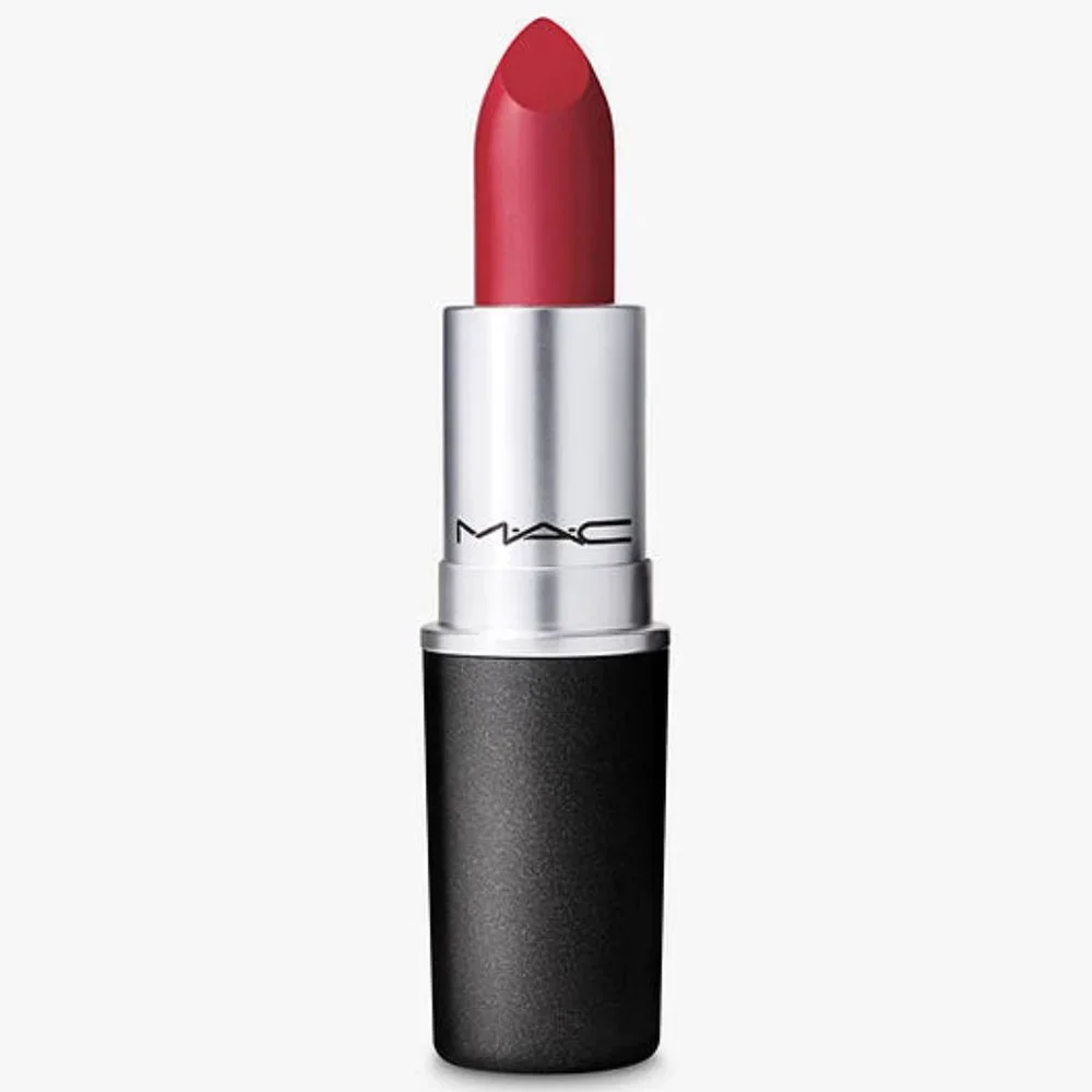 MAC RING THE ALARM 665 Lipstick NIB coral red semi-matte